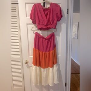 Shein Top and Skirt Set XL